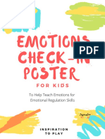 Emotions Check-In Poster for Kids