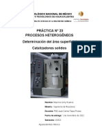 Urey. Tarea 23. Determinacion Del Área Superficial Catlizadores Solidos