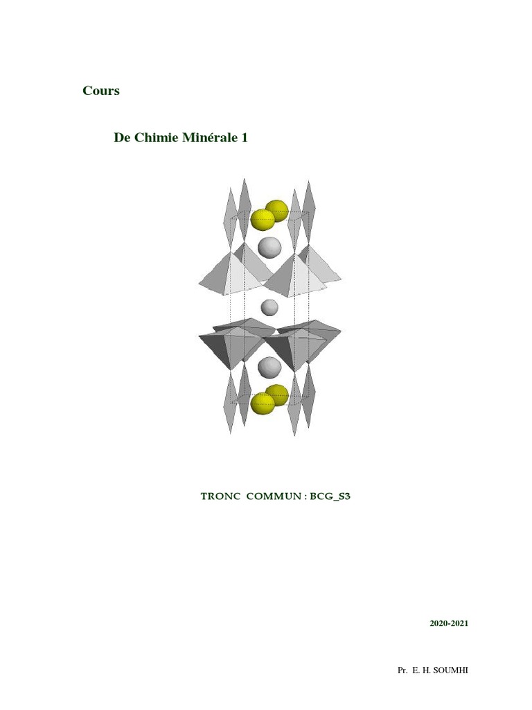 Introduction à l'état solide en chimie | PDF | Cristallographie aux ...