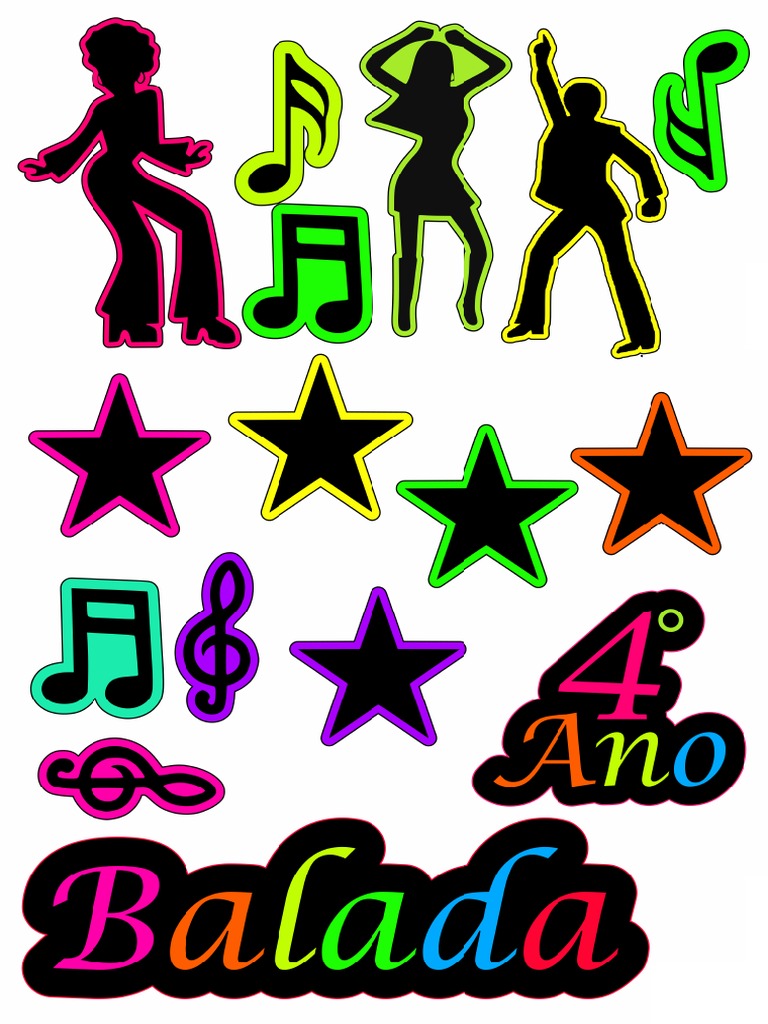 Topo de Bolo Neon | PDF