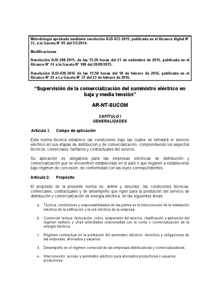 Normativa AR-NT-SUCOM Actualizada A Febrero 2016 | PDF | Ingenieria ...