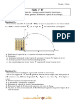 Série D'exercices - Sciences Physiques Mouvement D'une Particule Dans Un Champ Électrique - Les Alcools - 3ème Technique (2010-2011) MR Adam Bouali-1