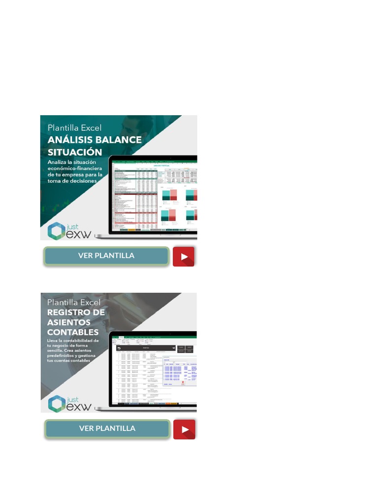 Plantilla Excel Balance General | PDF | Deuda | Hoja de balance