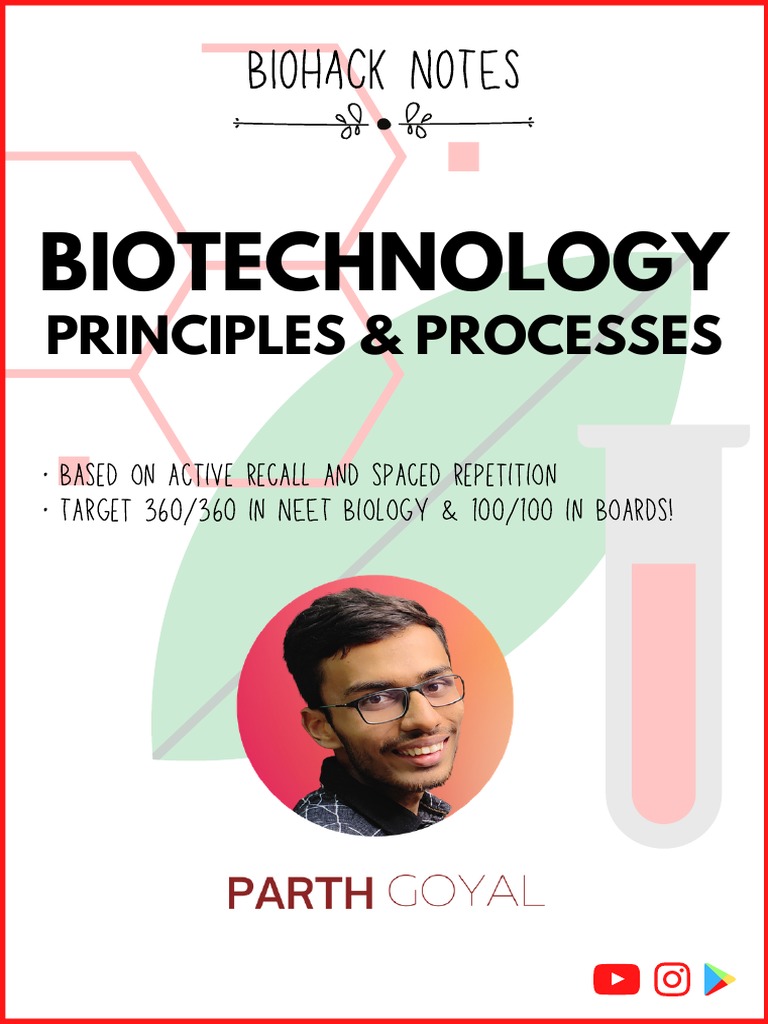 33 Biotechnology Principles And Processes Pdf Restriction Enzyme
