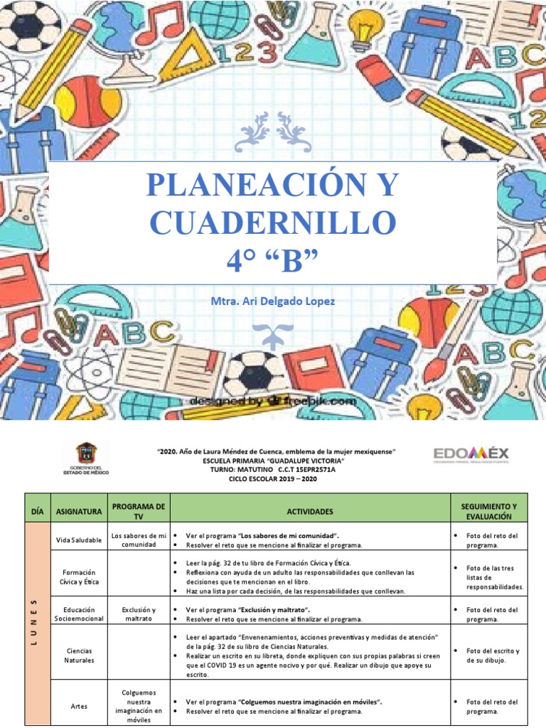 Planeación Del 23 Al 27 de Nov. | PDF | Educación primaria