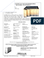 ABSOPULSE - Power Supply AC-DC HBC619 - Data Sheet