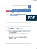 Lecture 4 and 5 - Use Case Diagram and Use Case Specification