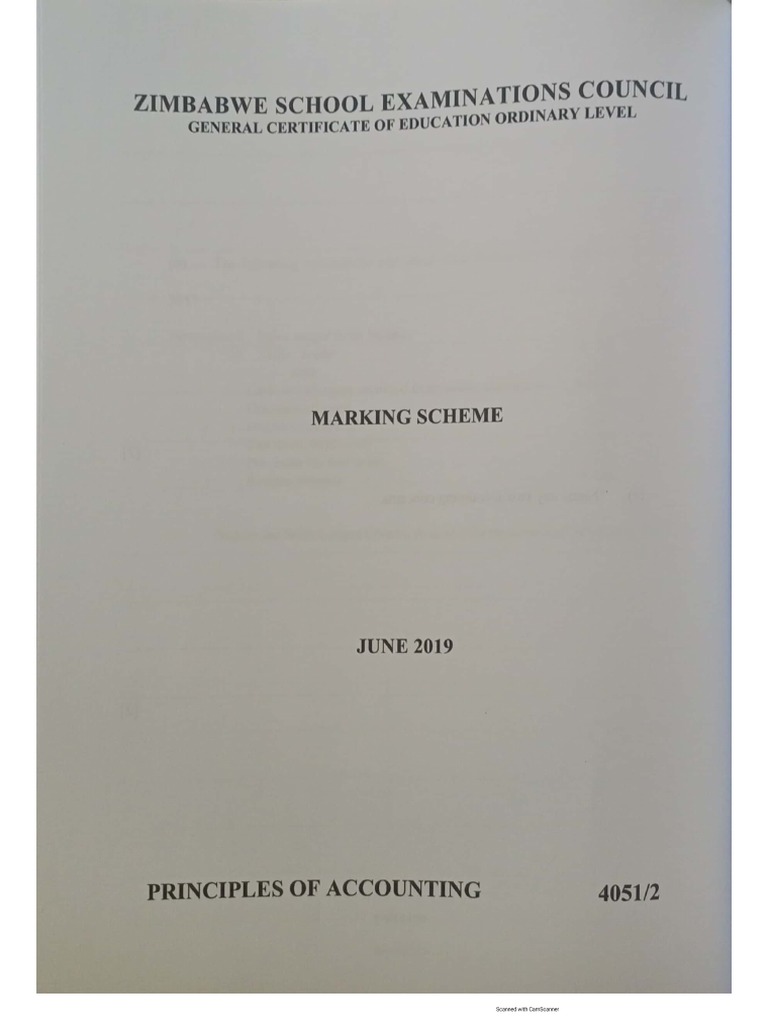 Principles Of Accounts June 2019 Paper 2 Solutions1 Pdf