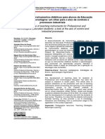 A Importância Dos Instrumentos Didáticos para Alunos Da Educação Profissional e Tecnológica Um Olhar para o Eixo de Controle e Processos Industriais