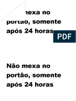 Não Mexa No Portão