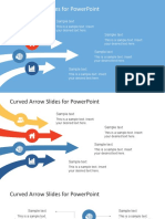 Curved Arrow Slides For Powerpoint: Sample Text