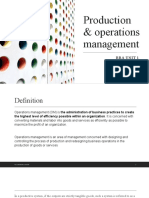 Production & Operations Management Essentials