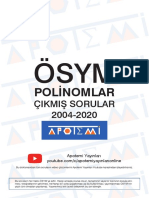 Apotemi Polinomlar Ösym Son 15 Yıl Çıkmış Sorular