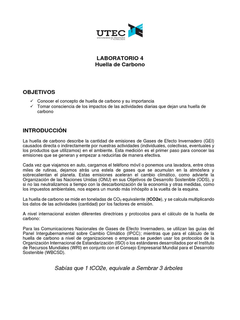 Huella de Carbono | PDF | Huella de carbono | Gases de efecto invernadero