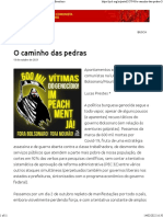 PCB defende impeachment de Bolsonaro como prioridade contra governo genocida