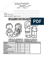 Examen de Diagnóstico - Cuarto Grado