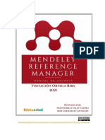 Manual MENDELEY REFERENCE MANAGER. Actualizacion Junio 2021