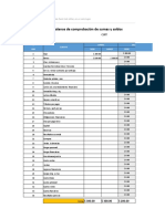 Planilla de Excel de Balance de Comprobacion