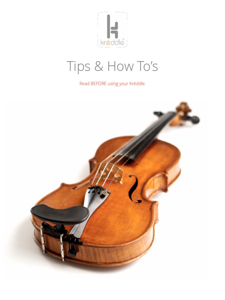 Kreddle Manual PDF Violin Shoulder