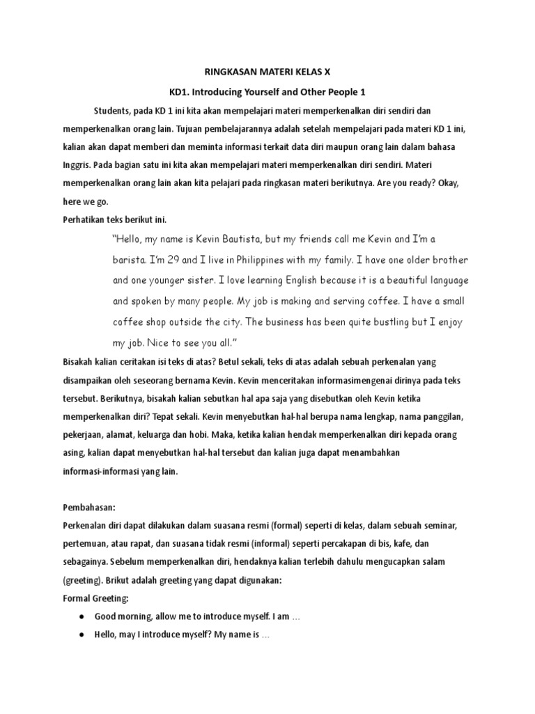 Ringkasan Materi Introduction | PDF