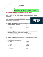 Los Alimentos y Su Clasificación