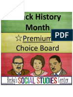 Black History Month: Premium Choice Board
