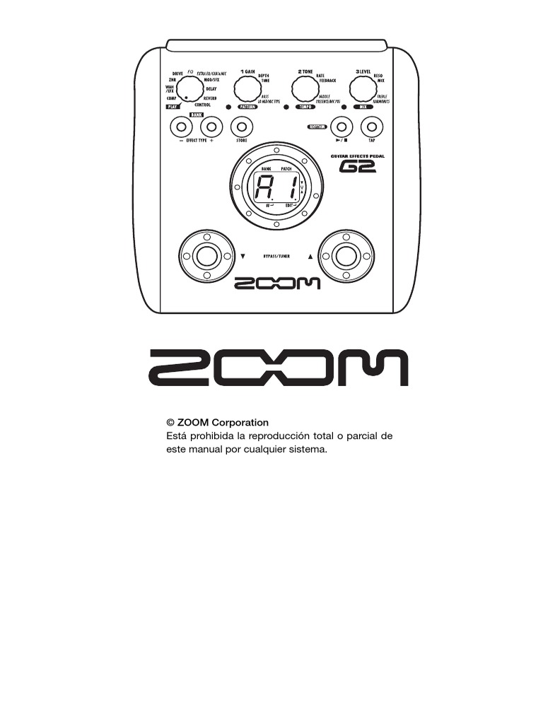Manual Zoom G2 | PDF | Ritmo | Sonido