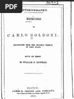 Memoirs of Carlo Goldoni