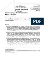 Gaming in Virtual Reality - What Changes in Terms of Usability, Emotional Response and Sense of Presence Compared To Non-Immersive Video Games?