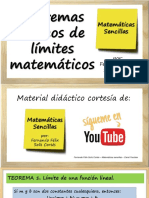 Teoremas Basicos de Limites Matematicos Calculo Diferencial Matematicas Sencillas