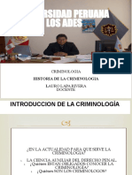 1° SEMANA. Historia de La Criminología.