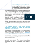 ¿Qué Es La Gerencia Estratégica y para Qué Sirve?