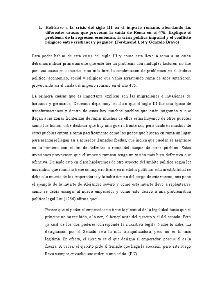 Causas de la caída del Imperio Romano | PDF | Constantino el grande ...