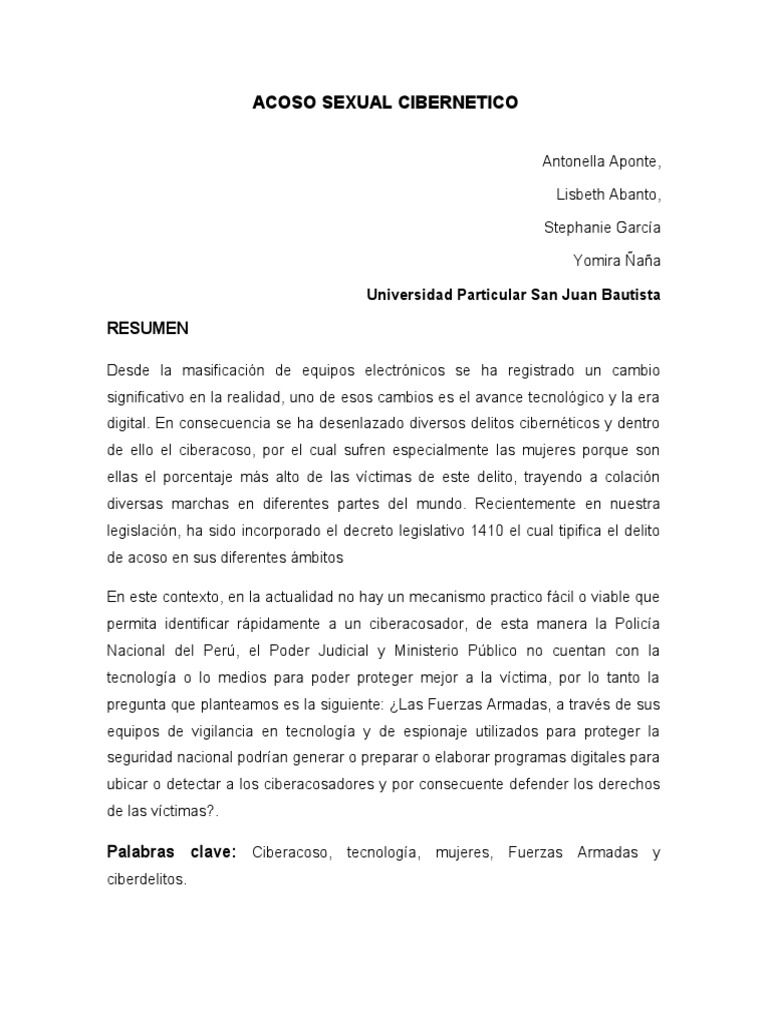 Estrategias contra el ciberacoso femenino | PDF | Acoso cibernético ...