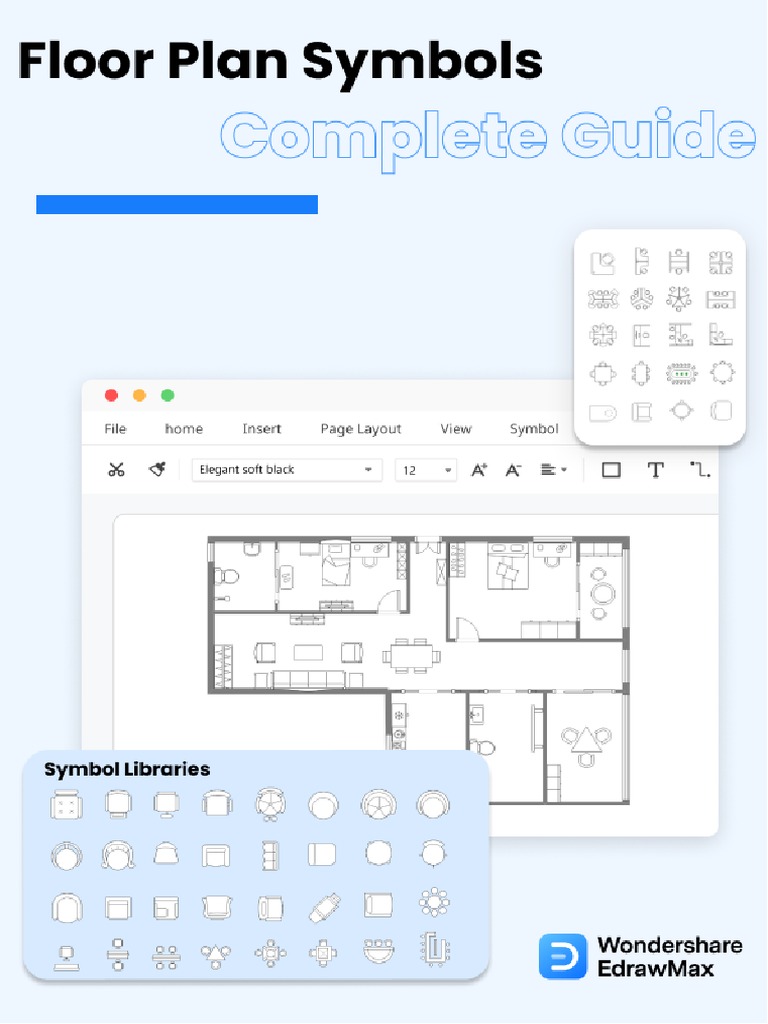 Floor Plan Symbols PDF Duct (Flow) Home Appliance