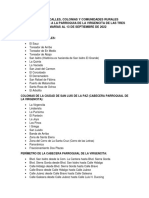 Lista Comunidades