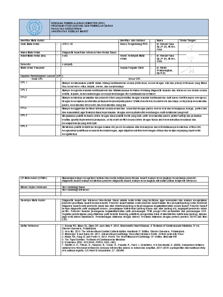 RPS Diagnostik Invasif Kardiovaskular | PDF
