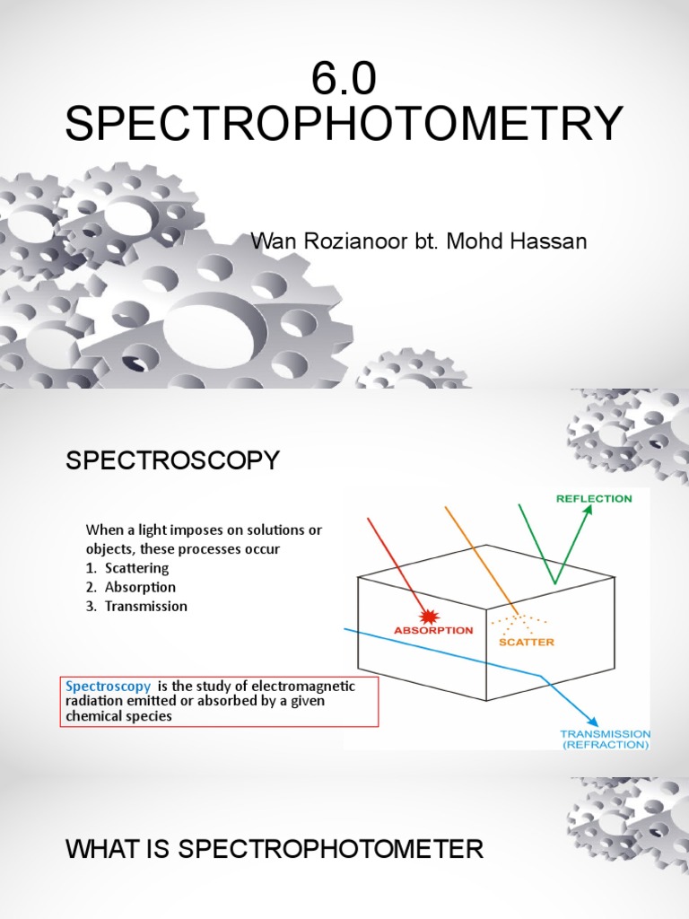 6 BIO552 Spectro W6L PDF Spectrophotometry Enzyme Assay
