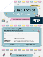 Fairy Tale Themed Yearly Planner For Pre-K Students by Slidesgo