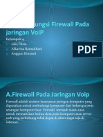 Menalar Fungsi Firewall Pada Jaringan VoIP Kelompok 9