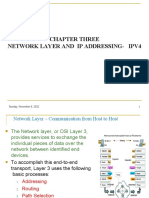 Chapter 3 - Network Layer and IP Addressing - IPv4