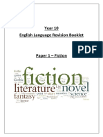 English Language Revision Booklet - Paper 1