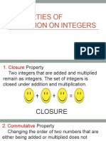 3 Properties of Operation On Integers