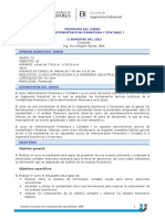 II0504 Administracion Financiera y Contable I - II 2022