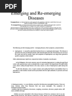 Emerging and Re-Emerging Diseases