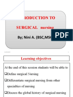 Introduction to Surgical Nursing