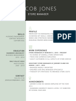 Experienced Store Manager Profile