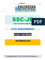 SSC JE Study Material Hydraulics Fluid Mechanics
