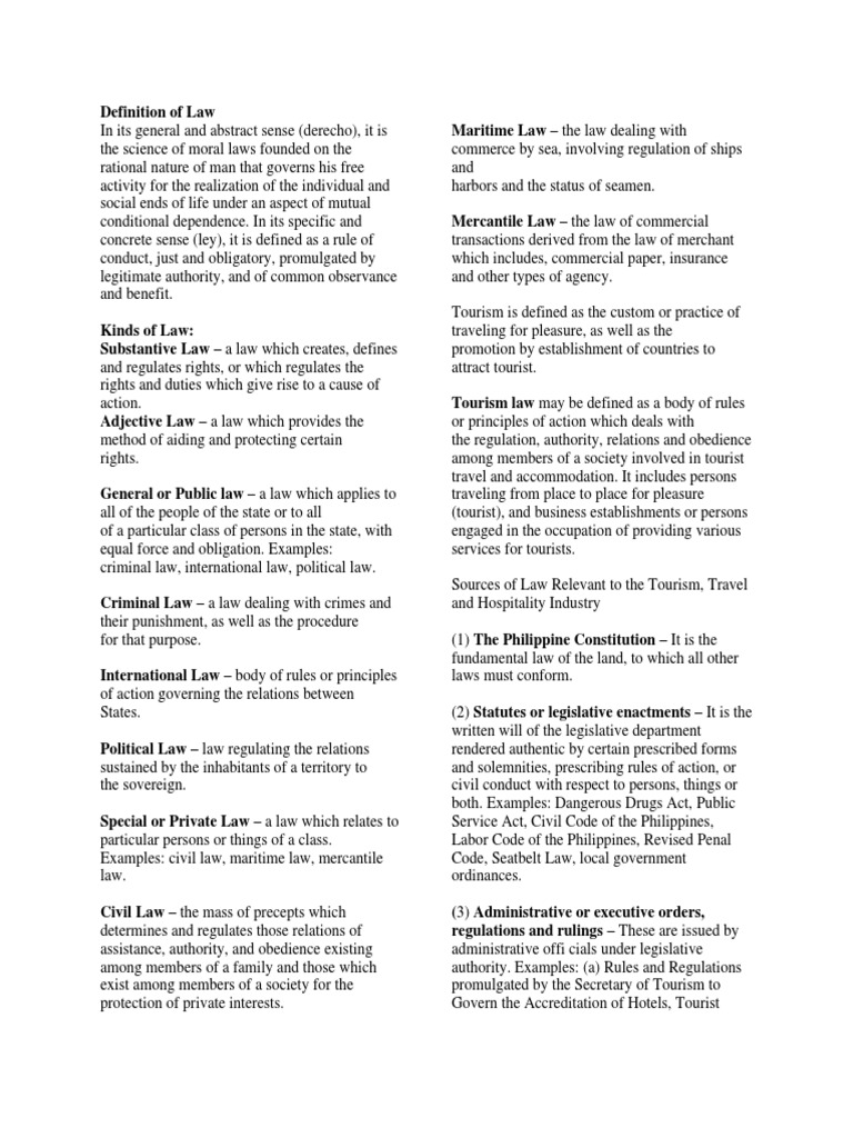 Definition of Law PDF Due Process Clause Due Process