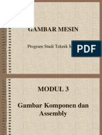 Modul 3 Gambar Mesin